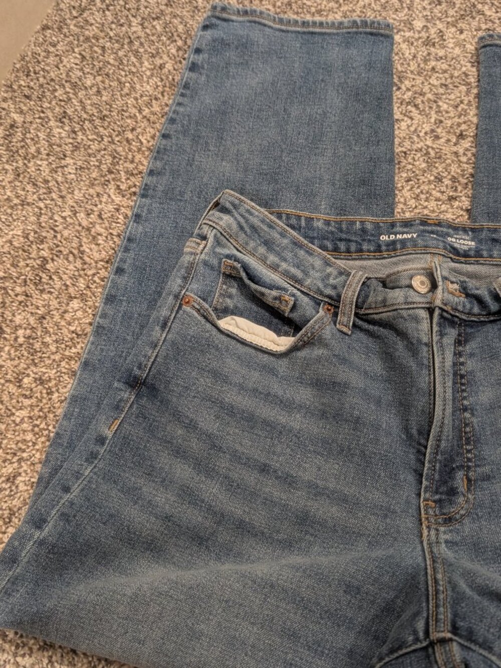 Old Navy High-Waisted O.G. Straight Jeans - Size 12 - Picture 6 of 10
